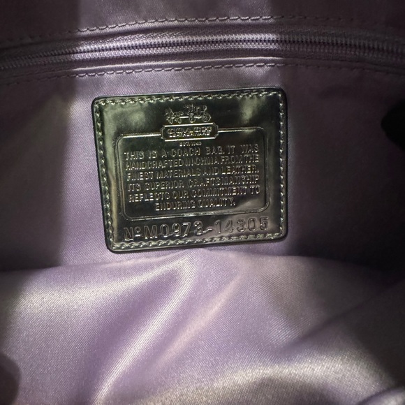 Coach handbag in c canvas pattern - Picture 4 of 5